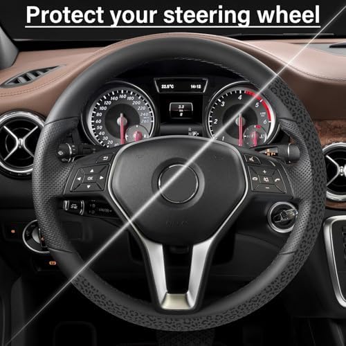 Leopard Print Steering Wheel Cover - Image 5