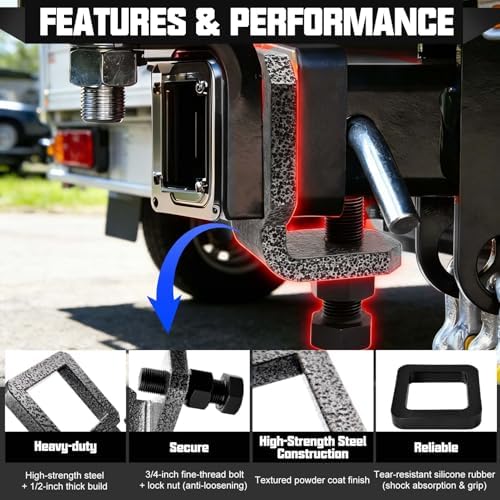2 Inch Anti-Rattle Hitch Clamp - Image 3