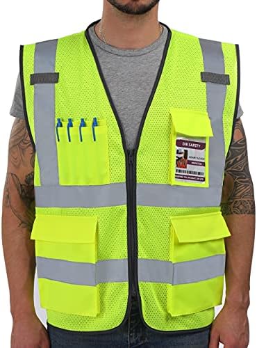 Dib Safety Hi Vis Reflective Safety Vest by HighVisibilityWorkwear