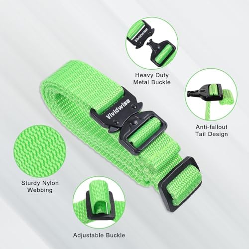 Utility Straps with Metal Quick Release Buckle, Adjustable Nylon Belt Backpack - Image 3