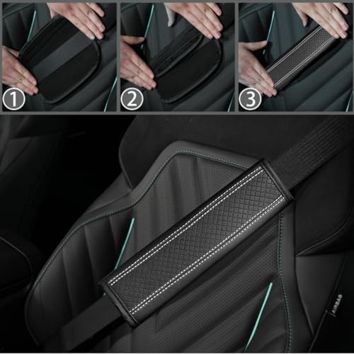 NBTEPEM 10 Pcs Car Floor Mats Full Set Car Accessories, Microfiber Leather - Image 7