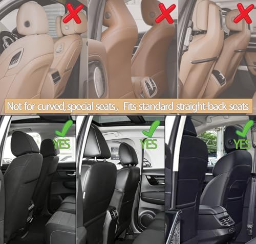 2 Pack Seat Back Protector for Kids, Car Kick Mats Back Seat - Image 6