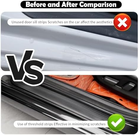 4PCS Car Door Edge Guards with 2.36" Width, Rubber Car Door Sill Protector - Image 4