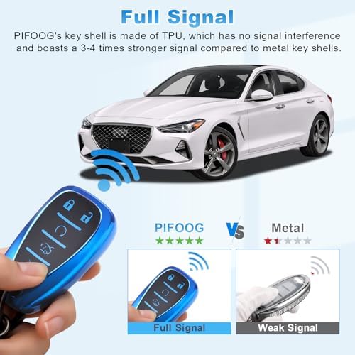 PIFOOG Key Fob Cover Fit for Chevy Malibu Equinox Blazer Traverse Trax - Image 5