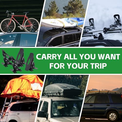 Just-V Steel Kayak Saddle Roof Racks Universal Car Roof Rack - Image 6