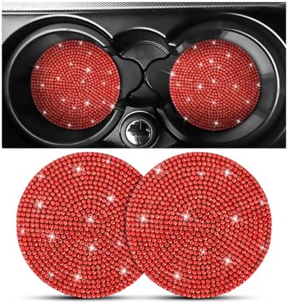 Osilly 2PCS 2.75 Inch Rhinestone Cup Holder Coasters by Osilly