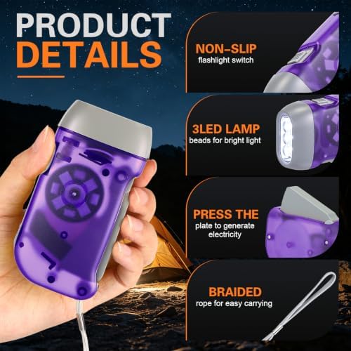 Treela 36 Hand Crank Flashlights - Image 3