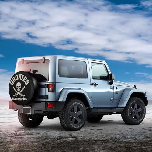 Pirates Never Say Die Spare Tire Cover Wheel Protector Universal Fit - Image 4