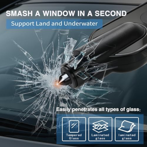 Tool, 2026 New Underwater Operable Car Glass Breaker and Concealed Seat Belt - Image 2