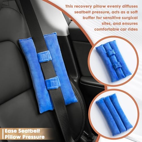 Seat Belt Pillow for Mastectomy Post-Surgery, Heart Surgery Recovery Support - Image 3