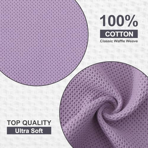 Kitinjoy 100% Cotton Waffle 6-Pack Kitchen Towels - Image 2