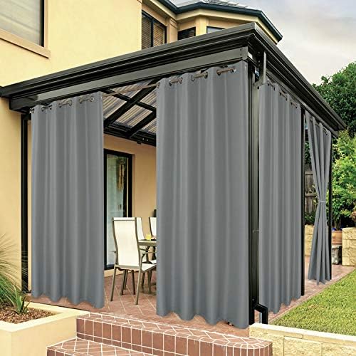 BONZER Outdoor Curtains for Patio Waterproof Thick by Bonzer