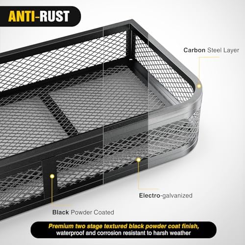 Nilight ATV Front Cargo Basket, Heavy Duty ATV Storage Cargo Box Attachments - Image 5