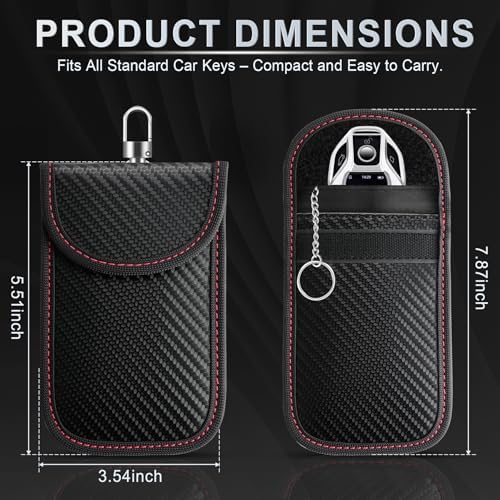 LivTee Faraday Key Fob Protector, RFID Blocking Faraday Bag - Image 3