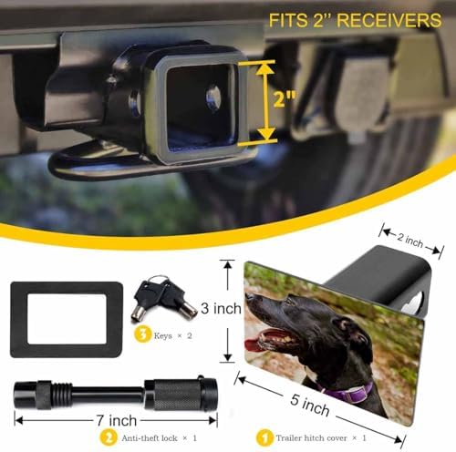 Custom Personalized Tow Metal Trailer Hitch Cover - Image 2