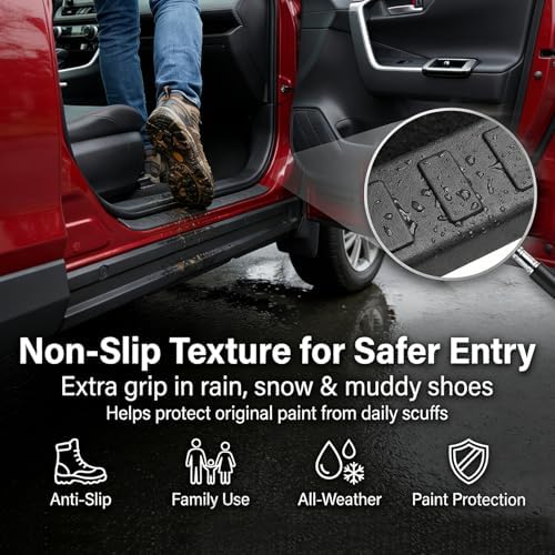 Door Sill Guards Kit Fit for 2019-2025 Toyota RAV4 Accessories Rear Bumper - Image 3