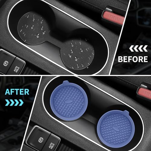 ME.FAN Car Cup Holder Coasters Silicone Cups Mats, Automotive Universal - Image 5