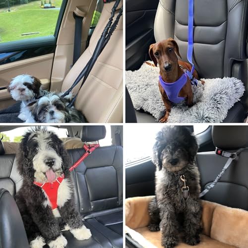 BWOGUE Dog Seat Belt for Car, Headrest Restraint Bungee Lead - Image 7