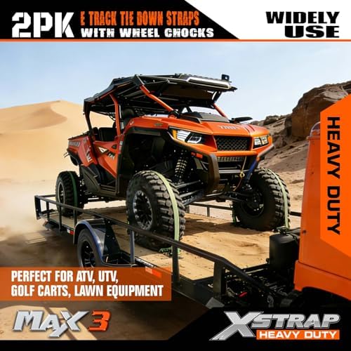 XSTRAP STANDARD Wheel Chock E-Track Tie Down Straps Kit - Image 6