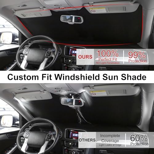 Windshield Sun Shade for 2014-2019 Toyota Highlander Accessories - Image 3