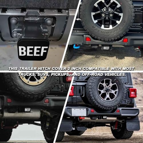 2" Trailer Hitch Cover Rubber Receiver Tube Cap Trailer Hitch Covers - Image 5