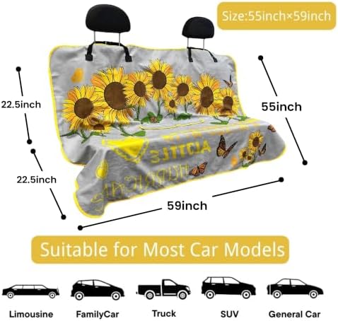 Waterproof Back Seat Cover for Dogs and Kids, Car Seat Protector Under Baby Car - Image 4