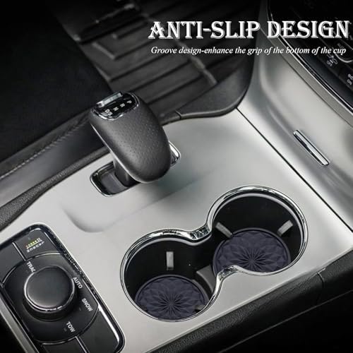 2 Pack Silicone Car Cup Holder Coaster – 2.75 Inch Non-Slip Drink Mat, - Image 3