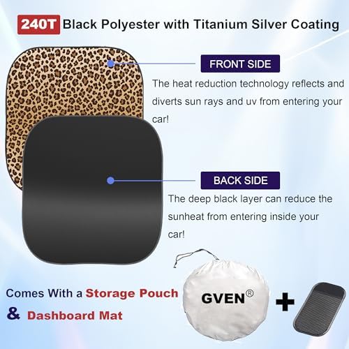 GVEN Windshield Sun Shade Car Sunshade Truck Accessories Large-Size Front - Image 3