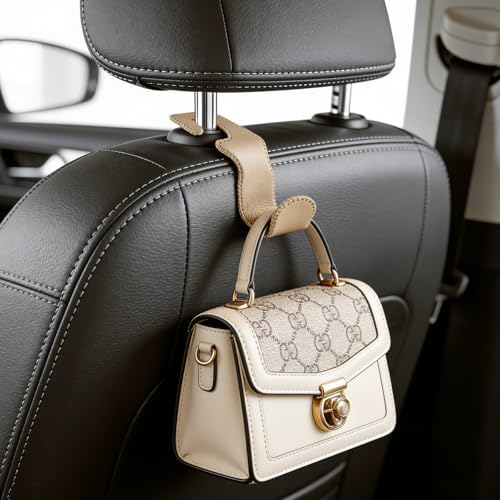 EldHus Car Seat Hooks for Purses and Bags, 4 Pack Car Purse Holder for Grocery - Image 6