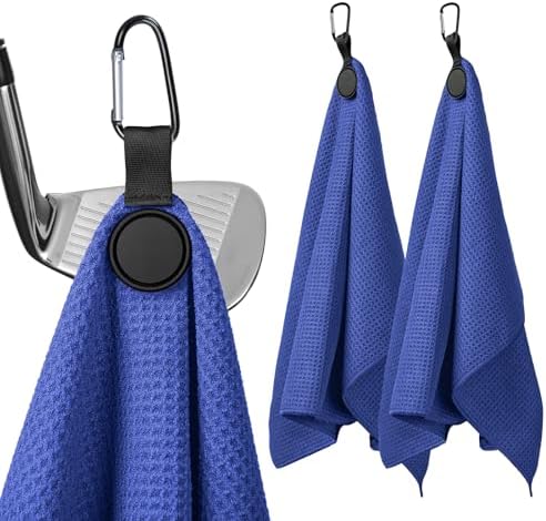 Magnetic Golf Towel for Golf Bags, Carts and Clubs by MINGLITAI