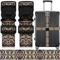 2 Pack Luggage Straps for Suitcases, Adjustable Travel Belt by ZHOMA