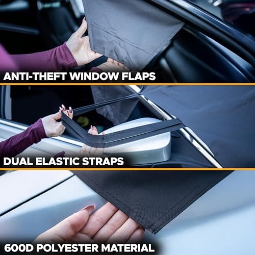 EcoNour Windshield Cover for Ice and Snow, Car Front Window Snow Cover - Image 6