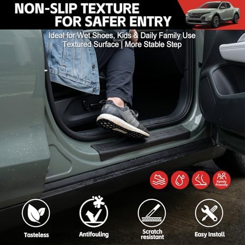 Door Sill Guards Kit Fit for 2022-2026 Hyundai Santa Cruz Accessories Entry - Image 3