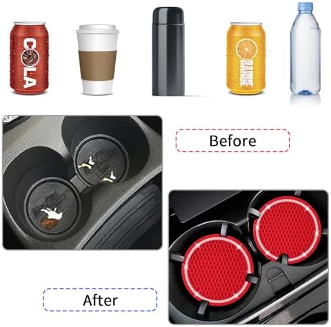 COCASES Car Coasters, 4 Pack Vehicle Bling Car Coaster, Universal Rhinestone - Image 4
