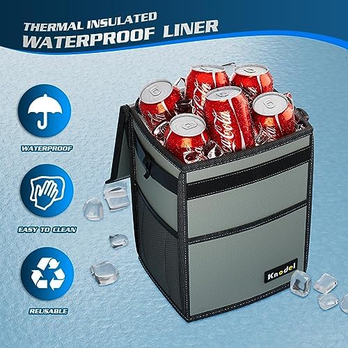 K KNODEL Car Trash Can, Waterproof Garbage Can, Trash Bag - Image 4
