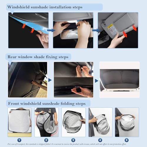 KMF 8pcs Thicken Full Sun Shades - Image 6