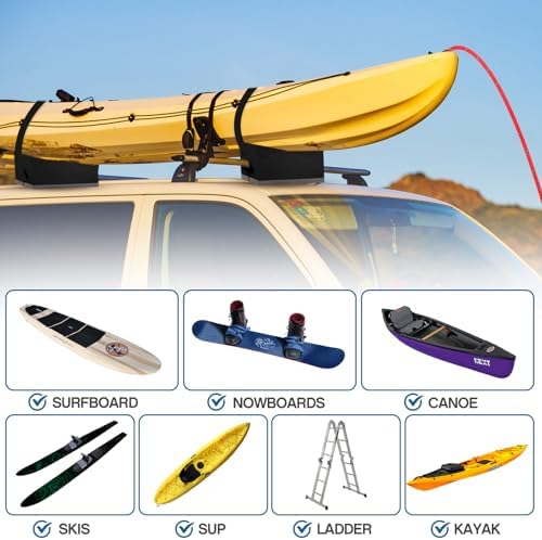 12 Inch Kayak Canoe Roof Carrier Foam Blocks Kit - Image 3