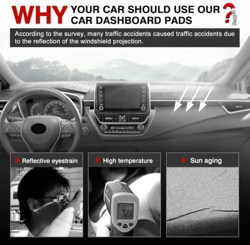 Autorder Gray Dashboard Cover Mat - Image 2