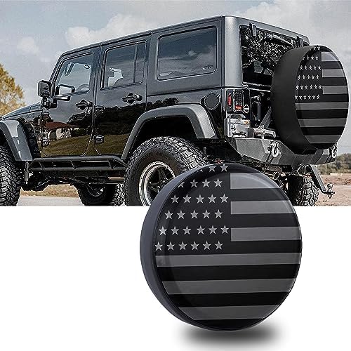 gunhunt 1 PC American Flag Pattern Tire Cover, Spare Tire Waterproof Protective by gunhunt