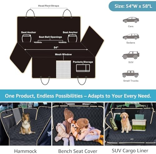 Lassie Dog Car Seat Covers for Back Seat - Image 5