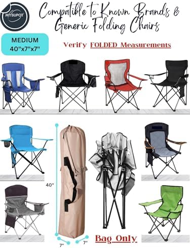 40"x7"x7" Replacement Bag for Folding Camping Chair, Camp Chairs, Yoga Mat - Image 4