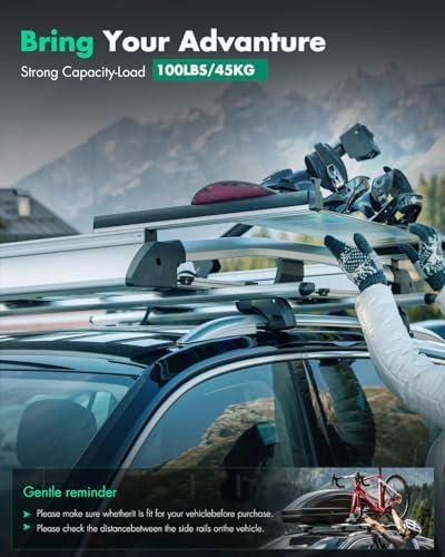 SCITOO Universal 54" Window Frame Roof Rack crossbars, Cargo Carrier Kayak - Image 5