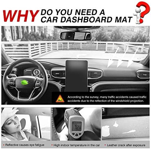 Autorder Dashboard Cover Mat for 2020-2024 2025 2026 Ford Explorer Accessories - Image 2