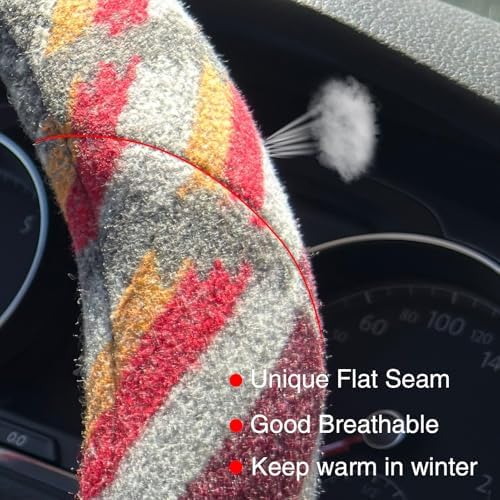 Universal 15inch Ethnic Style Baja Blanket Steering Wheel Cover - Image 2