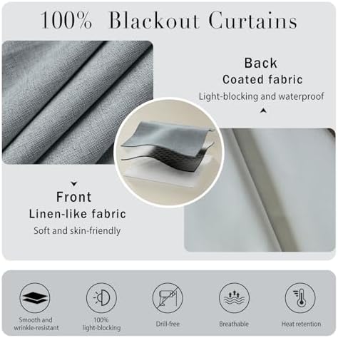 100% Blackout Magic Tape Stick On Curtains Window Shades Pull Down Blackout - Image 6