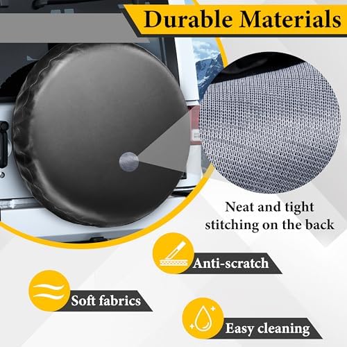 BFXM Spare Tire Cover, Fits Entire Tire Diameters 31.5-32.7 Inch - Image 4