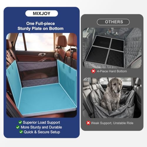 MIXJOY Dog Car Seat for Large Medium Dogs, Back Seat Extender for Pets - Image 5