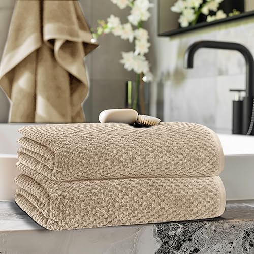 COTTON CRAFT Euro Spa Waffle Weave Bath Sheet - Image 2