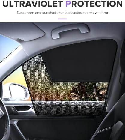 Car Shades for Side Windows, Car Accessories Magnetic Automotive Side Window - Image 5