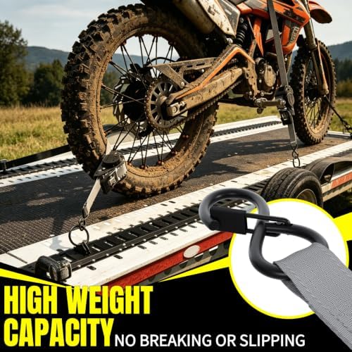 Retractable Ratchet Straps, Motorcycle, Pickup Truck - Image 3